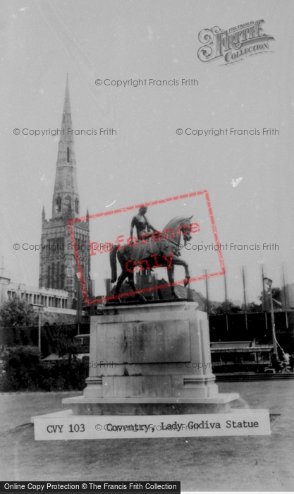 Photo of Coventry, Lady Godiva Statue c.1965