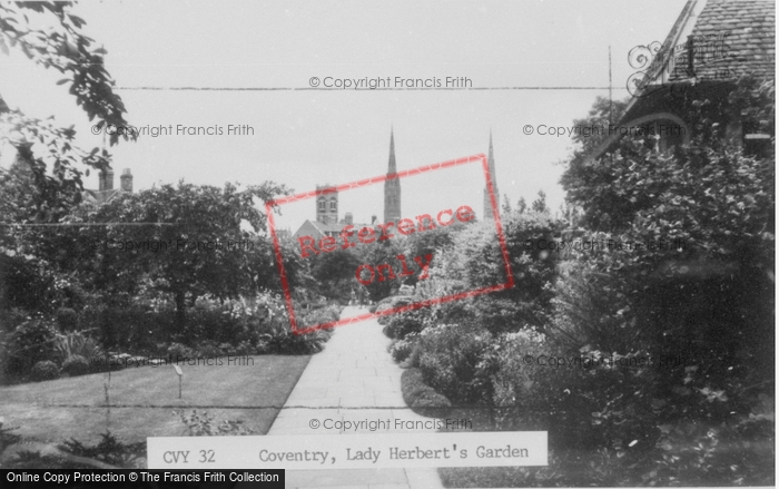Photo of Coventry, Lady Herbert's Garden c.1960