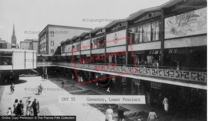 Photo of Coventry, Lower Precinct c.1960