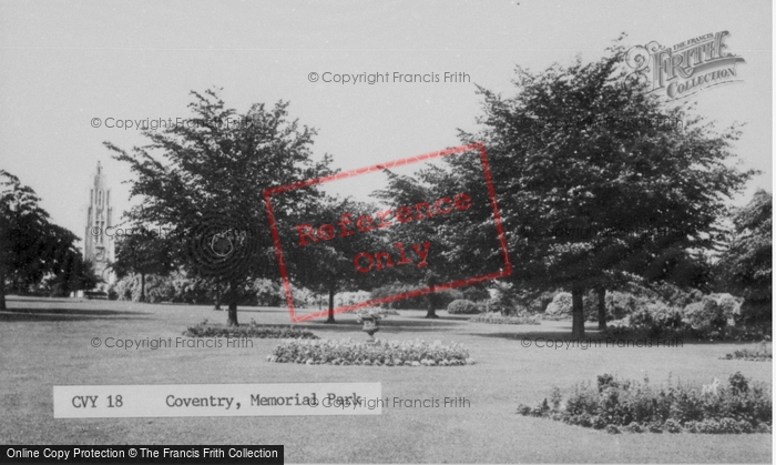 Photo of Coventry, Memorial Park c.1955