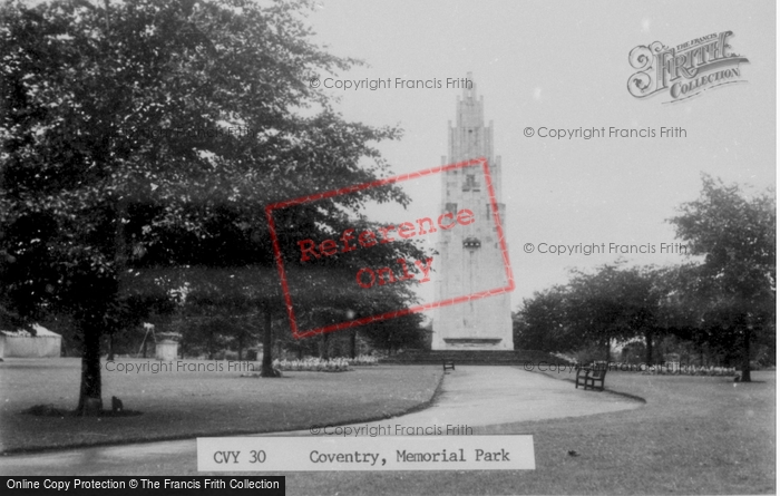 Photo of Coventry, Memorial Park c.1960