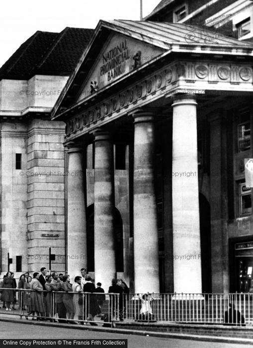 Photo of Coventry, National Provincial Bank, High Street c.1955
