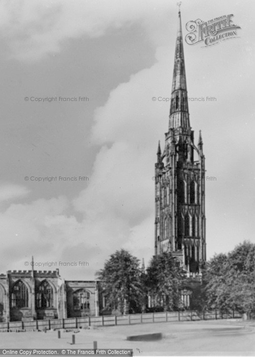 Photo of Coventry, Old Cathedral c.1960