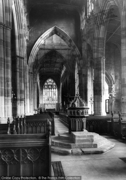 Photo of Coventry, Parish Church, Font Looking East 1968