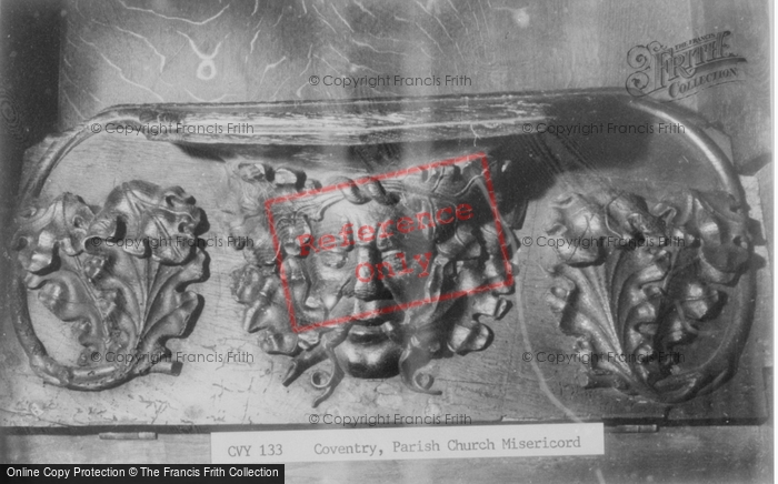 Photo of Coventry, Parish Church Misericord c.1965