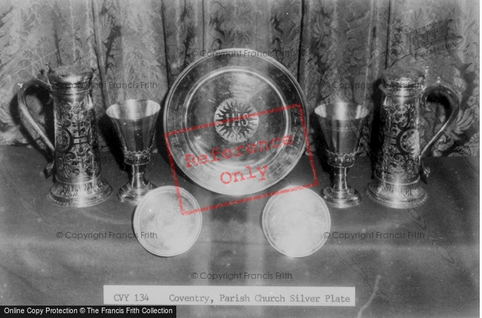 Photo of Coventry, Parish Church Silver Plate c.1965