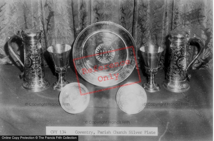 Photo of Coventry, Parish Church Silver Plate c.1965