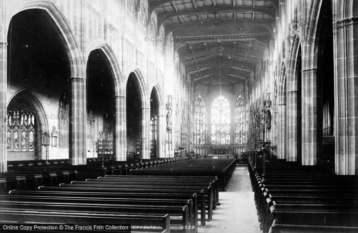 Photo of Coventry, St Michael's Church Interior 1880