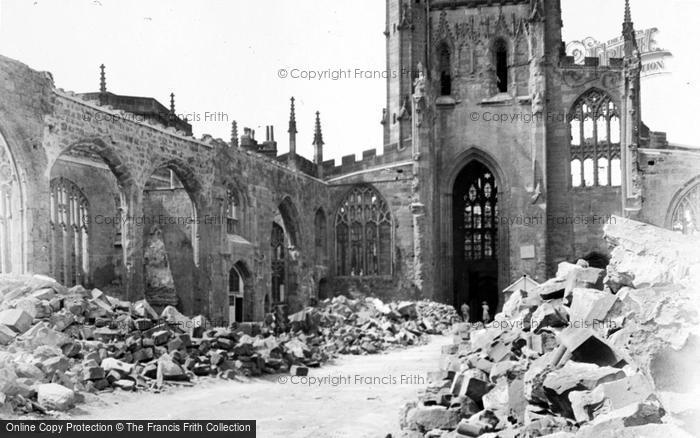 Photo of Coventry, The Blitzed Cathedral c.1942