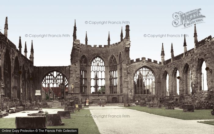 Photo of Coventry, The Cathedral Ruins c.1955