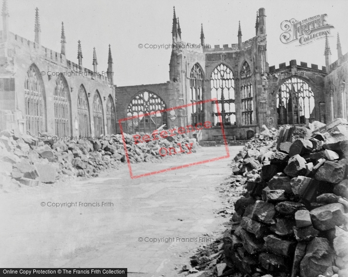 Photo of Coventry, The Ruined Cathedral 1942