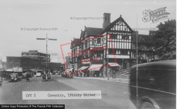 Photo of Coventry, Trinity Street c.1955