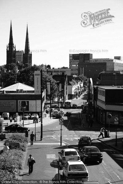 Photo of Coventry, View Up Bishop Street Towards Cross Cheaping 2004