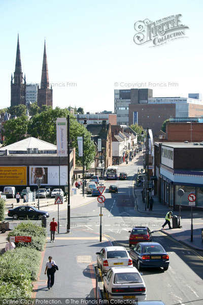 Photo of Coventry, View Up Bishop Street Towards Cross Cheaping 2004