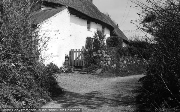 Photo of Coverack, Old Thatched Cottage  c.1960