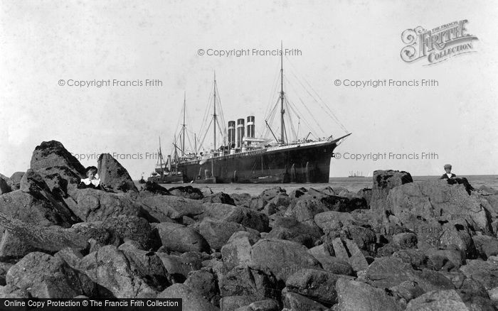 Photo of Coverack, Paris Aground On Lowland Point 1899