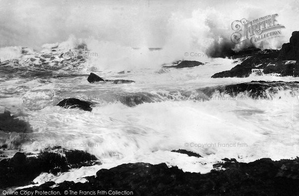 Photo of Coverack, Rough Sea 1894