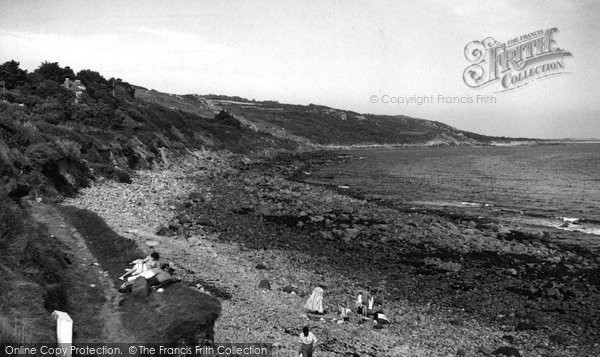 Photo of Coverack, The Beach c.1960