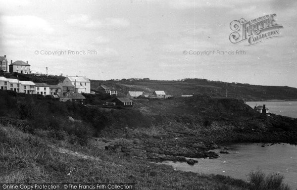 Photo of Coverack, View From The Headland Hotel Path c.1960