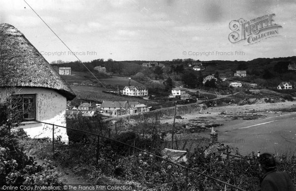Photo of Coverack, View From Wesleyan Chapel Path c.1960