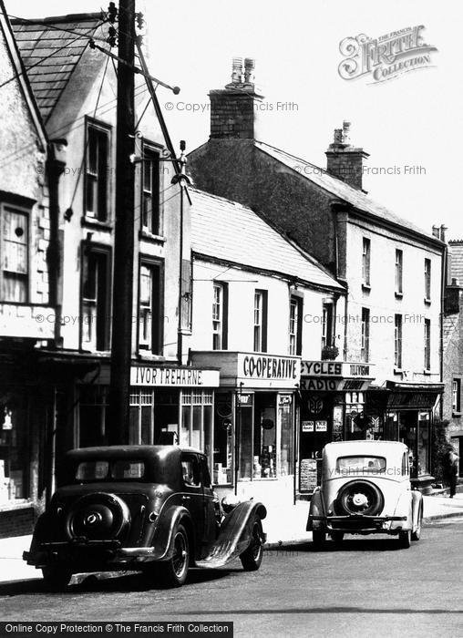 Photo of Cowbridge, Cars And Shops, High Street 1949
