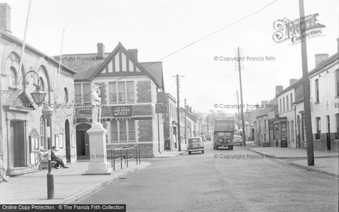 Photo of Cowbridge, Town Hall Square 1955