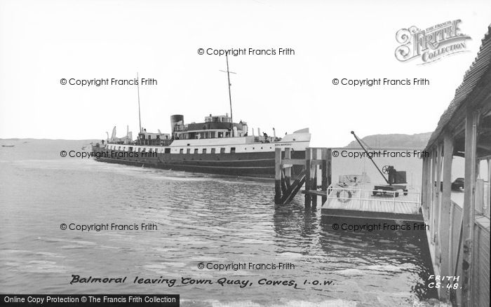 Photo of Cowes, Balmoral Leaving Town Quay c.1965
