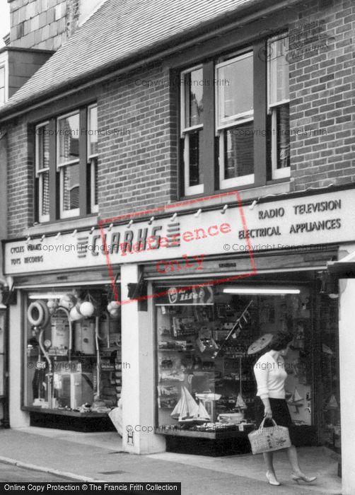 Photo of Cowes, Clark's Electrical Shop, High Street c.1955