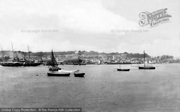 Photo of Cowes, From East Cowes 1890