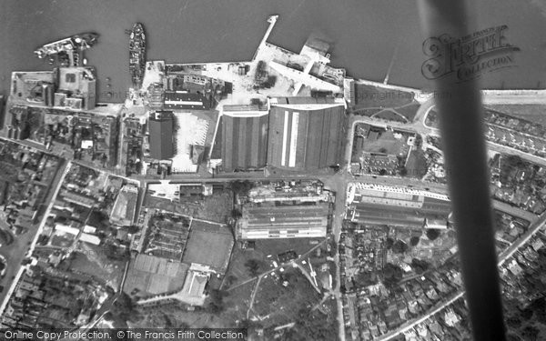 Photo of Cowes, From The Air 1955