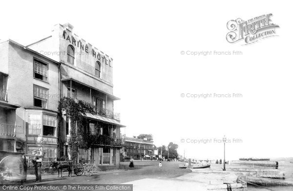 Photo of Cowes, Marine Hotel 1897