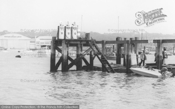 Photo of Cowes, The Harbour Petrol Pumps c.1960