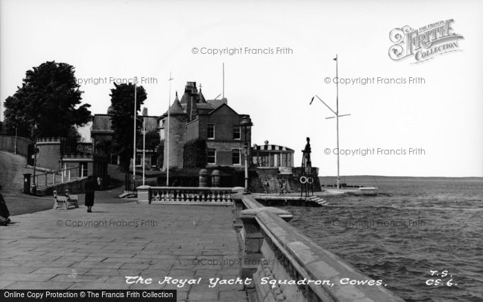 Photo of Cowes, The Royal Yacht Squadron c.1955