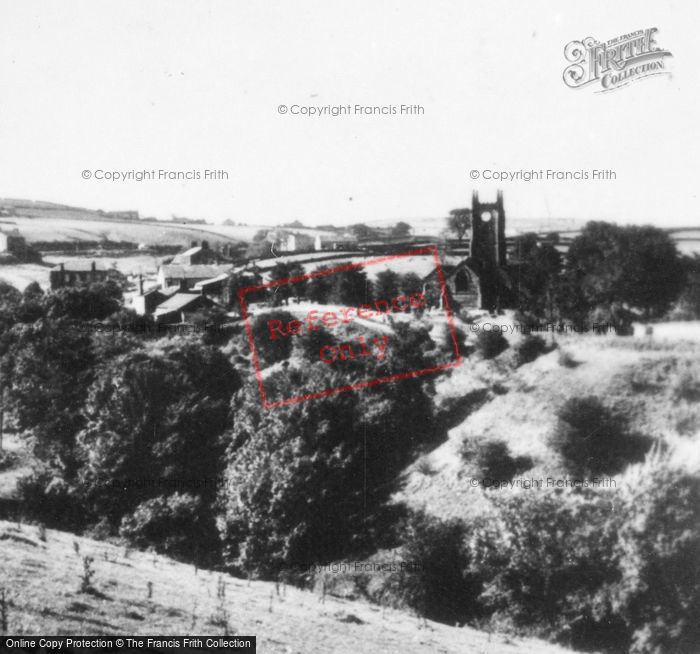 Photo of Cowling, Holy Trinity Church And The Village c.1955