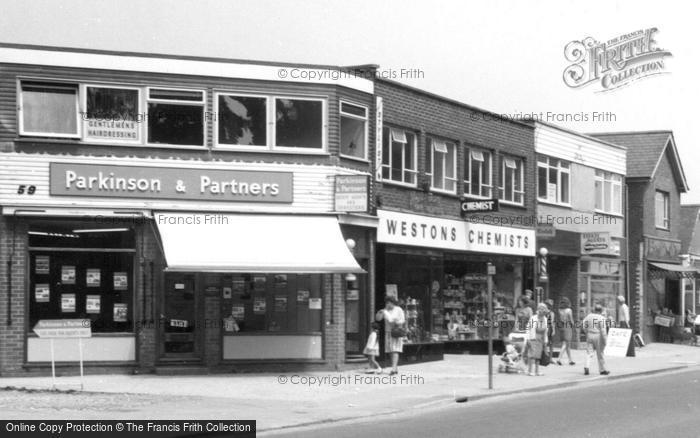 Photo of Cowplain, London Road Shops c.1965