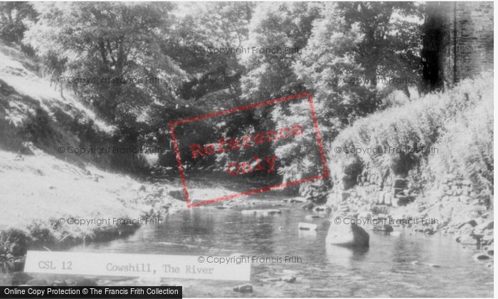 Photo of Cowshill, The River c.1955