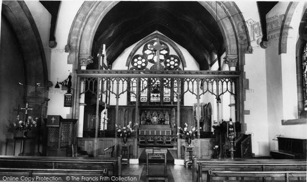 Photo of Coxhoe, Church Interior c.1955