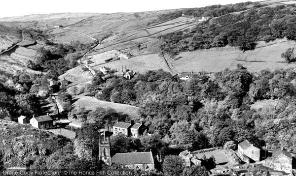 Photo of Cragg Vale, General View c.1955