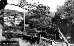 The Vicarage And Old Hall Lodge c.1955, Cragg Vale