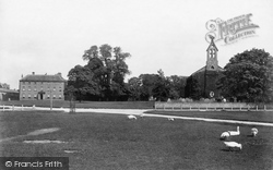 Hall And St Gregory's Church 1900, Crakehall