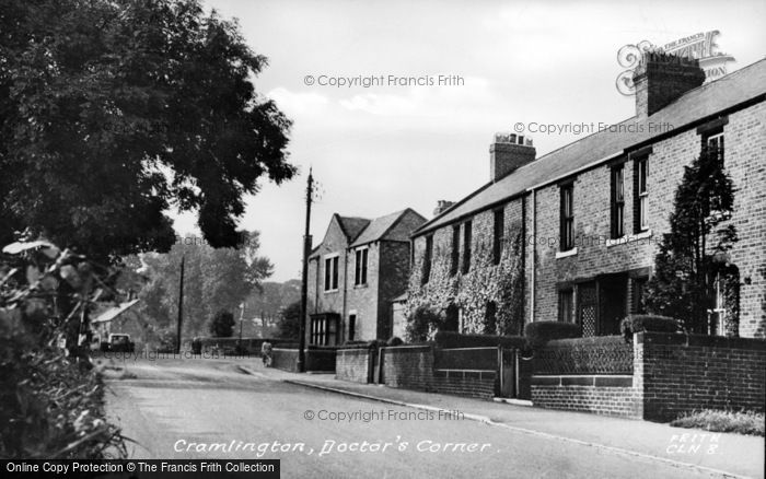 Photo of Cramlington, Doctor's Corner c.1955