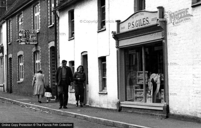 Photo of Cranborne, Shop In Wimborne Street 1954