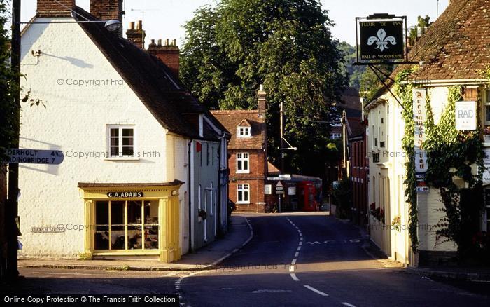 Photo of Cranborne, View To North From Wimborne Road c.1990