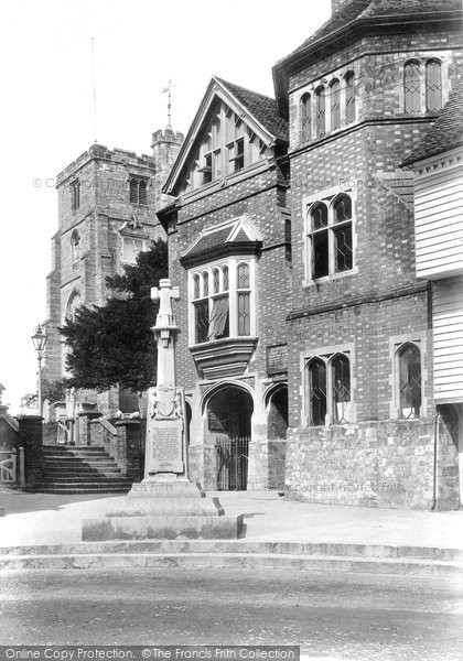 Photo of Cranbrook, Market Place And Memorial 1908