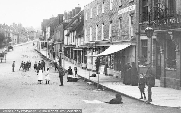 Photo of Cranbrook, People, High Street 1903