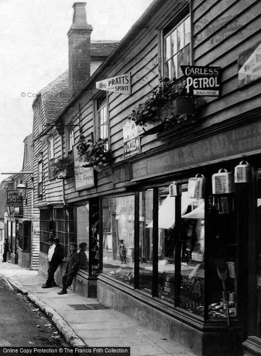 Photo of Cranbrook, Shops On Stone Street 1906