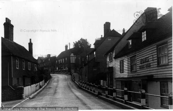 Photo of Cranbrook, St Davids Bridge And The Hill c.1955