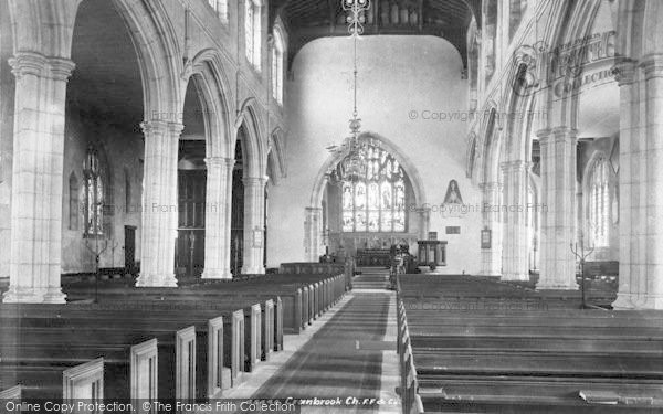 Photo of Cranbrook, St Dunstan's Church Interior 1901