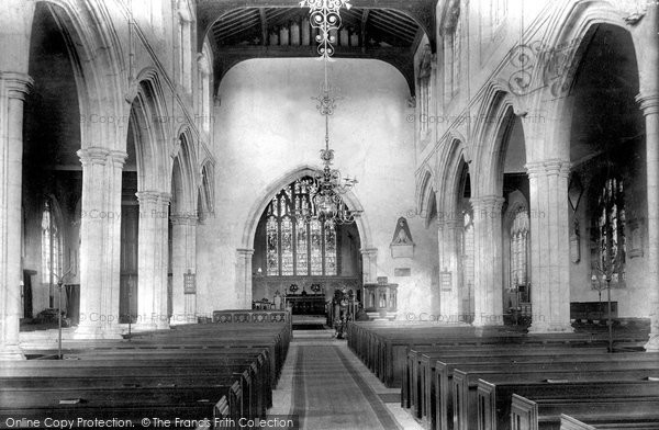 Photo of Cranbrook, St Dunstan's Church Interior 1906