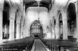 St Dunstan's Church Interior 1906, Cranbrook